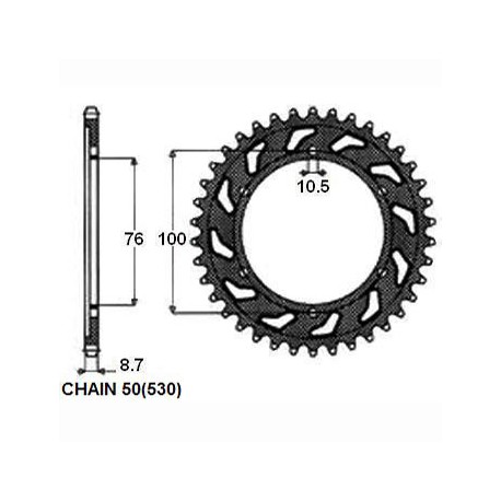 ZĘBATKA NAPĘDZANA SUNSTAR SUNR1-5226-48 (JTR816.48)