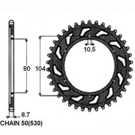 ZĘBATKA NAPĘDZANA SUNSTAR SUNR1-5353-40 (JTR488.40)