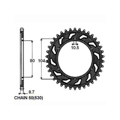 ZĘBATKA NAPĘDZANA SUNSTAR SUNR1-5353-40 (JTR488.40)