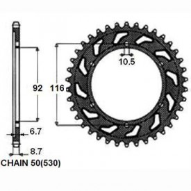 ZĘBATKA NAPĘDZANA SUNSTAR SUNR1-5405-43 (JTR1493.43)