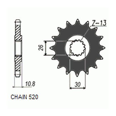 ZĘBATKA NAPĘDOWA SUNSTAR SUNF395-16 (JTF1579.16)